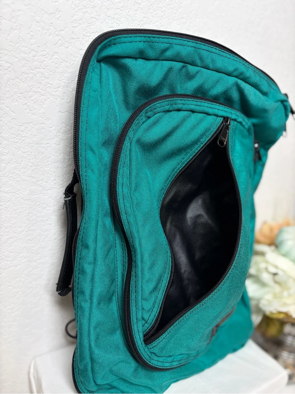 Eddie Bauer Expedition Outfitters Convertible Backpack Travel Bag Teal Briefcase